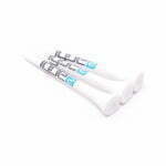 Houten tees 54 mm met 2 kleuren opdruk