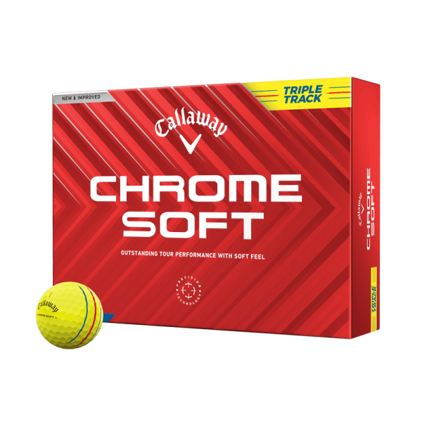 Callaway Chrome Soft Triple Track geel